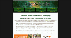 Desktop Screenshot of alienscientist.com